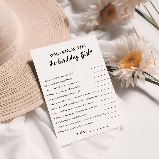 Chica del juego del Fiesta del bebé Cumpleaños ¿Qu (Subido por el creador)