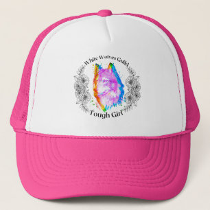 Chica del lobo de Sombrero Camionero