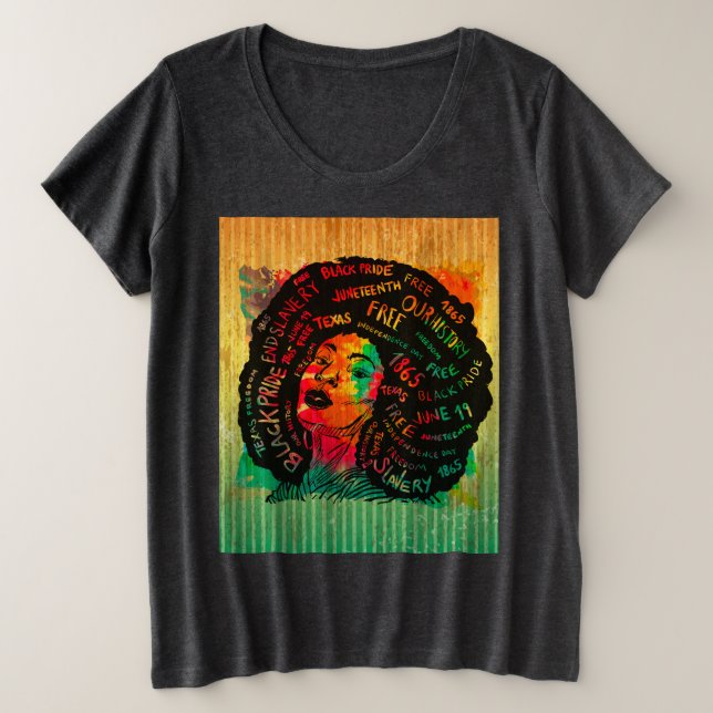Chica del Mes de la Historia Negra (Anverso del diseño)