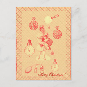 chica del navidad del vintage del steampunk con