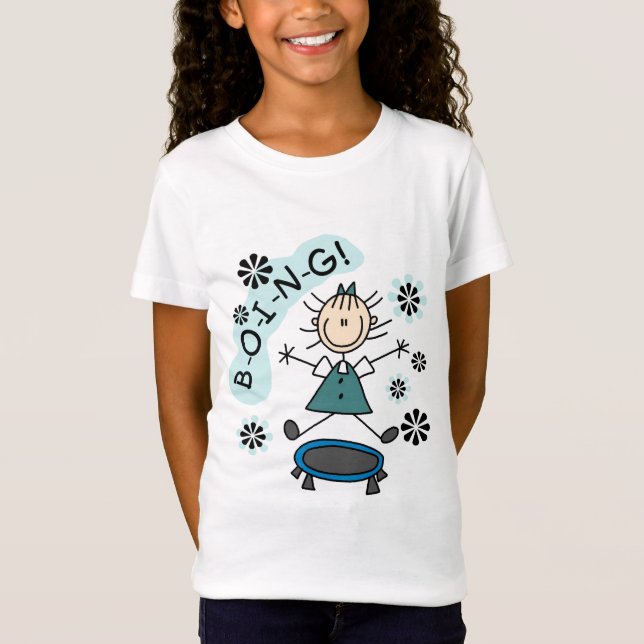 Chica del palillo en las camisetas y los regalos (Anverso)