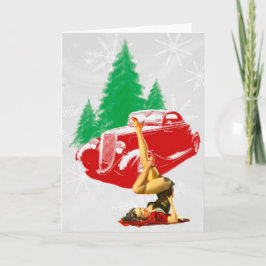 Chica del Pin-Para arriba del navidad y coche