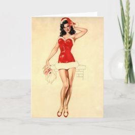 Chica del Pin-Para arriba del navidad y Santa