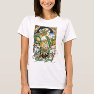 Chica del Renacimiento italiano de las camisetas