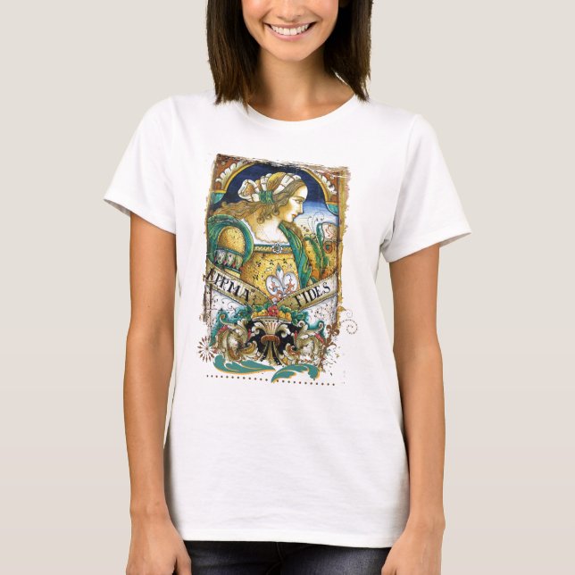 Chica del Renacimiento italiano de las camisetas (Anverso)