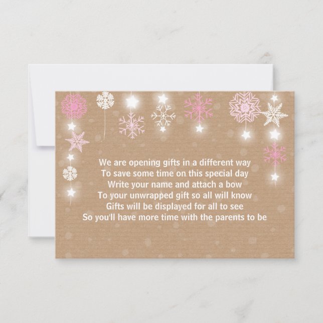 Chica del rosa de la tarjeta del poema del regalo (Anverso)