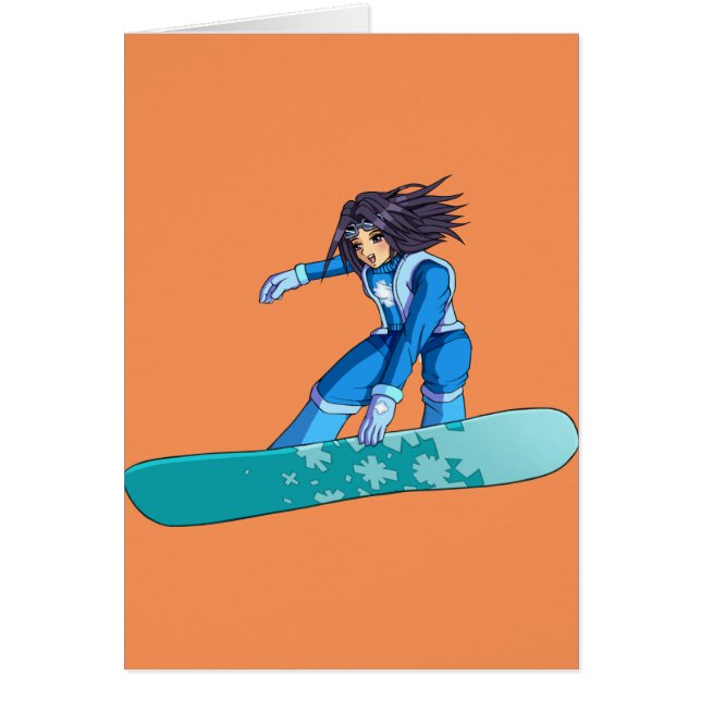 Chica del Snowboarder de Manga (Frente)