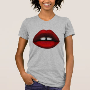 Chica dentado de la brecha, camisetas TEES