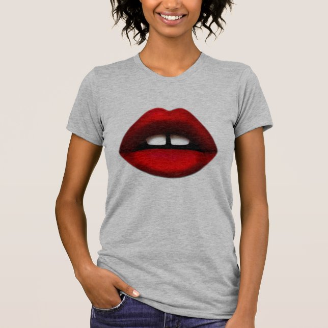 Chica dentado de la brecha, camisetas TEES (Anverso)