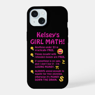 Chica Divertida Matemáticas Personalizadas