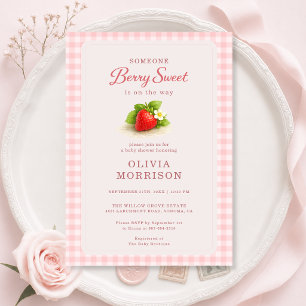 Chica Dulce de Frutas Invitación de Baby Shower a