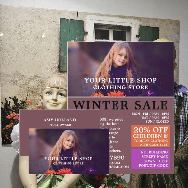 Chica dulce, publicidad en tienda de ropa para niñ (Subido por el creador)