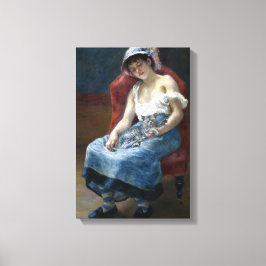 Chica durmiendo con gato Arte clásico de Renoir
