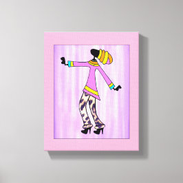 Chica elegante y elegante de arte africano