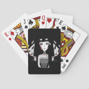 Chica Emo Jugando Cartas