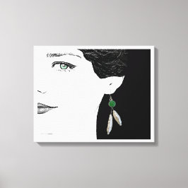 Chica en arte de ilustracion de perlas