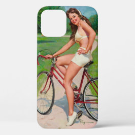 "Chica en bicicleta" Funda de iPhone 12