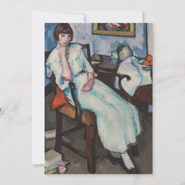 Chica en blanco | Samuel John Peploe (Anverso)