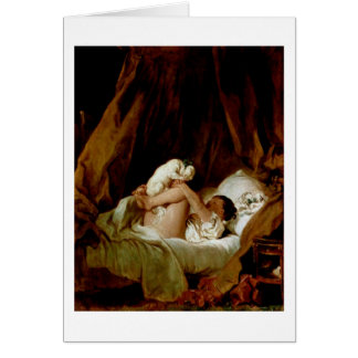 Chica En Cama Con Perro De Jean-Honore Fragonard