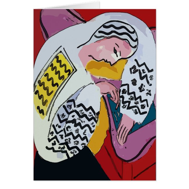 Chica en el comprimido AbstracT, TIPO de mATISSE (Frente)