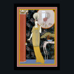 "Chica en el espejo" Impresión Art Deco 13x19<br><div class="desc">Colorido George Barbier,  Art Deco Print,  titulado "Chica en el espejo"</div>