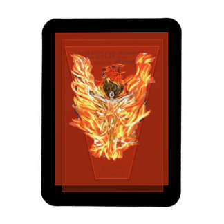 Chica en el imán de fuego