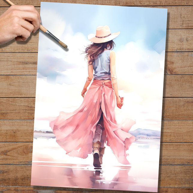 Chica en el papel de desahucio Beach 3 (Subido por el creador)