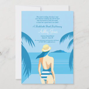 Chica En Invitación A La Playa