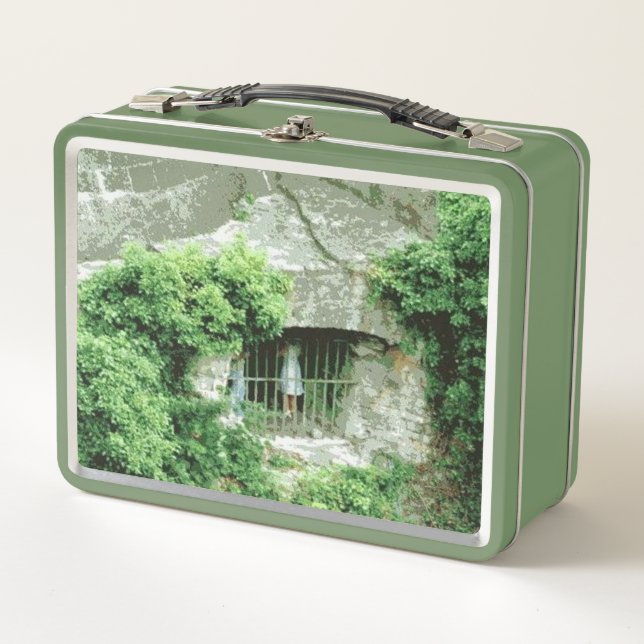 Chica en la lonchera verde armería (Anverso)