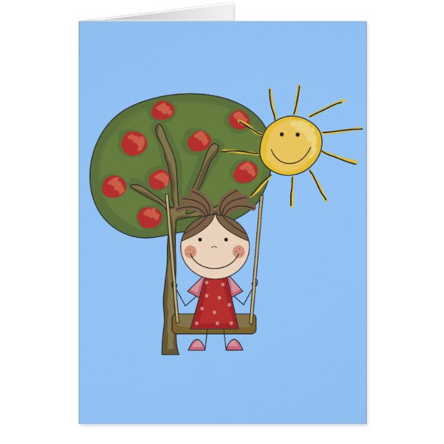 Chica en las camisetas y los regalos del (Frente)