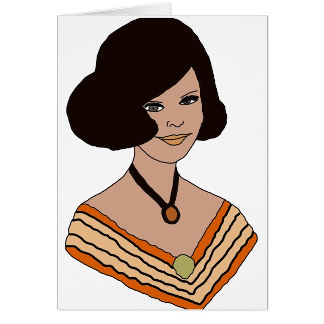 chica en Naranja de los años 1960 (Frente)