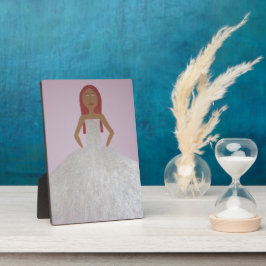 Chica en placa de vestir Purpurina