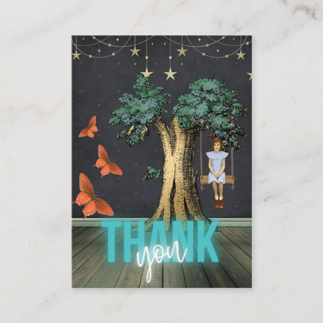 Chica En Swing Gracias Por Su Tarjeta De Compra (Anverso)