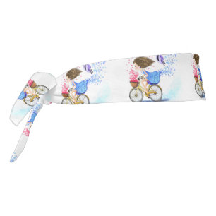Chica En Un Calzado De Bicicleta Cabecera Romántic