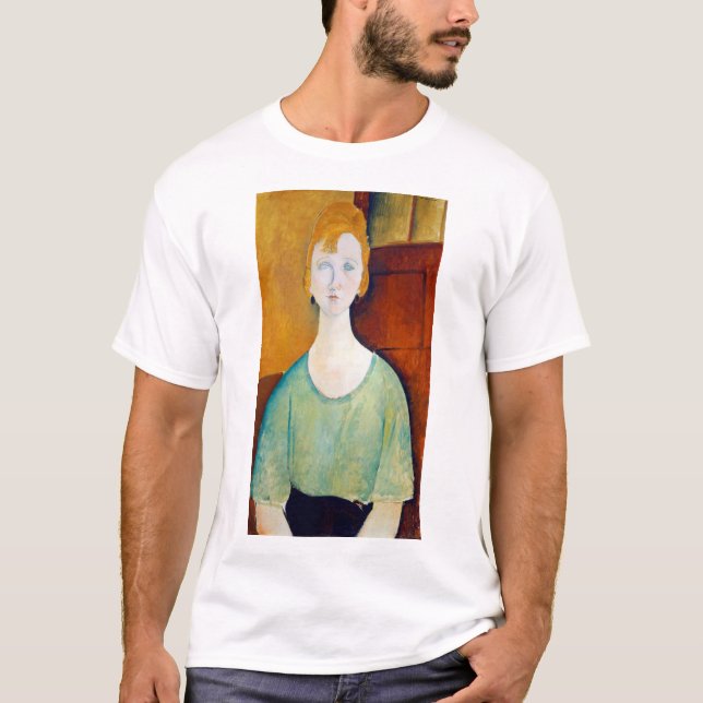 Chica en una blusa verde, Modigliani (Anverso)