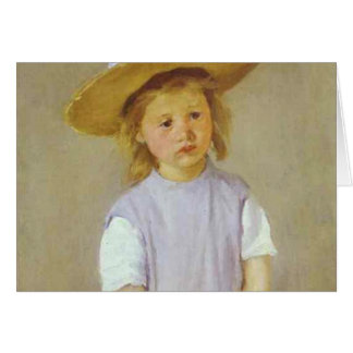 Chica en una Gorra de paja, Mary Cassatt
