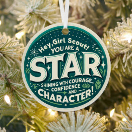 ¡Chica, eres una ESTRELLA! Ornamento de Scout