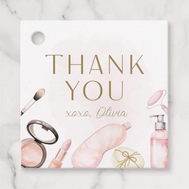 Chica Fiesta Spa Etiqueta Gracias (Anverso)