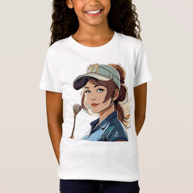 Chica Fine Jersey Golf T-Shirt (Anverso)