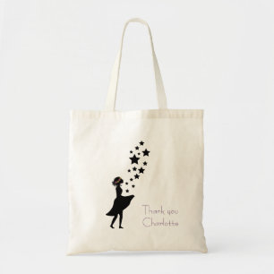 Chica flor Silueta Bolsa pequeña