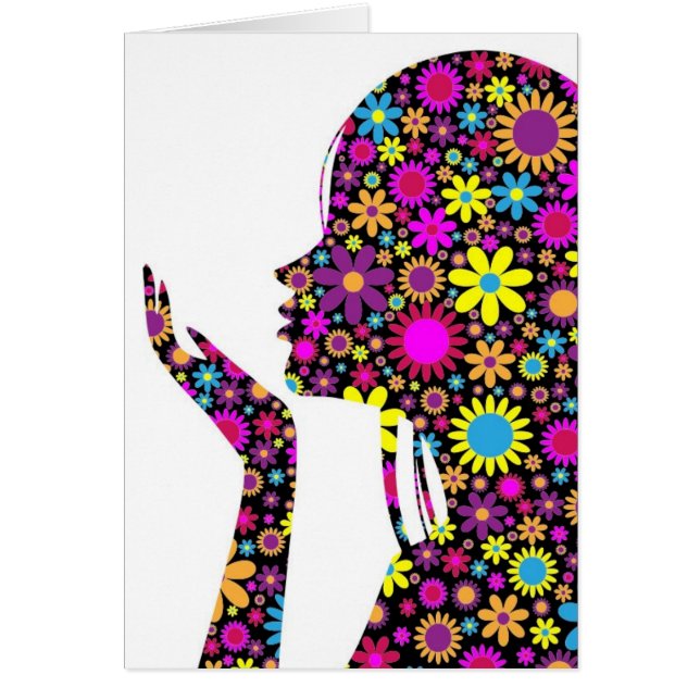 CHICA FLORES SILHOUETTE (Frente)