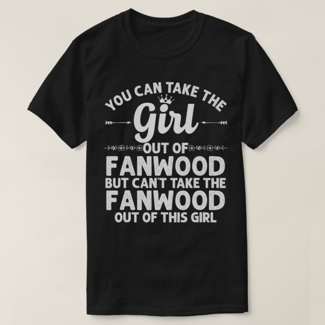 Chica Fuera De FANWOOD NJ NUEVA JERSEY Regalo Hoga (Diseño del anverso)