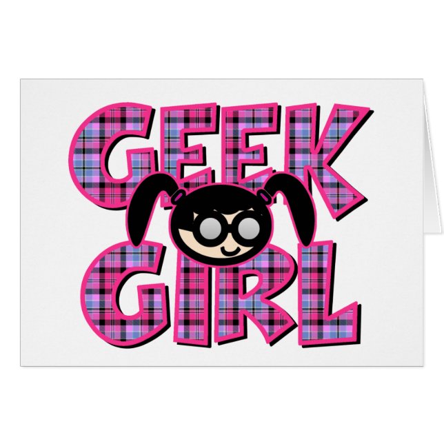 Chica geek con gráfico (Anverso (Horizontal))