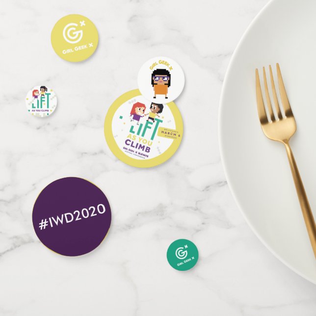 Chica Geek X Elevate + #IWD2020 Table Confetti (Grupo)