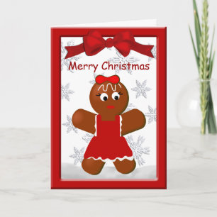 Chica Gingerbread Cookie Feliz Navidad