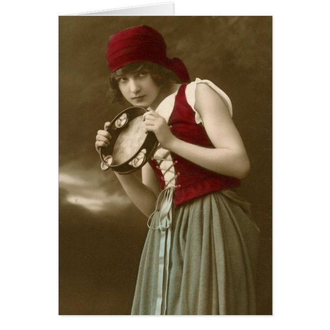 Chica gitano del vintage (Frente)