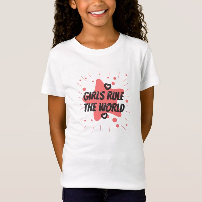 Chica gobierna la camiseta del niño del mundo (Anverso)