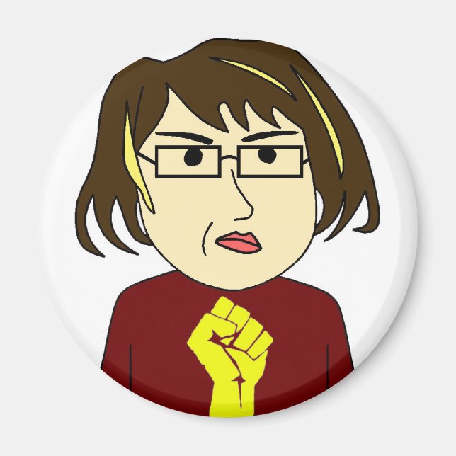 Chica Grasa lucha contra el imán (Frente)