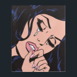 Chica gritador triste del arte pop<br><div class="desc">Mujer cómica gritadora</div>