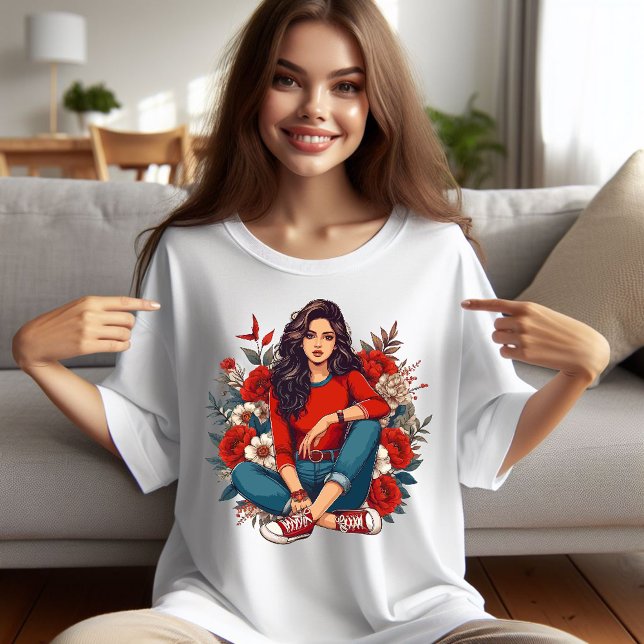Chica Guay Retro (Retro girl tshirt)